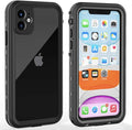 for iPhone 11 Waterproof Case with Screen Protector Full Body Protector Shockproof Dustproof Dirtproof Heavy Duty IP68 Waterproof Case for iPhone 11(6.1inch) (Clear)