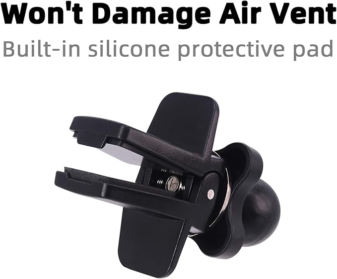 for Garmin Air Vent Mount Holder - 17mm Ball Phone/GPS Vent Mount Base with Silicone Clip & Adjustable Knob for Garmin Nuvi Drive Drivesmart Dezl Zumo Driveassist DriveLuxe StreetPilot RV