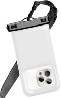 Floatable Soap Bubble Waterproof Phone Pouch/Case with Crossbody Lanyard for iPhone 17 16 Pro Max/15 Pro/14/13/12, IP68 Cellphone Dry Bag Beach Cruise Ship Essentials, 1 Pack-Sand Dollar-7″
