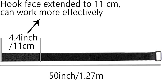 Hook And Loop Straps 10 Pack 50 inch Straps，Reusable Cable Strap,Management Adjustable Multipurpose Hook And Loop Securing Straps