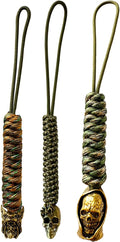 Handmade Lanyards with Brass Beads – Paracord 550 Survival Gear Leash for knives, Outdoor, and EDC Tools
