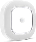 WhitePoplar Motion Sensor Ceiling Light Battery Operated, Wireless Motion Activated LED Light 300LM White Indoor Lights for Closet Cordless Stair Hallway Bedroom Pantry Shed Shower Light