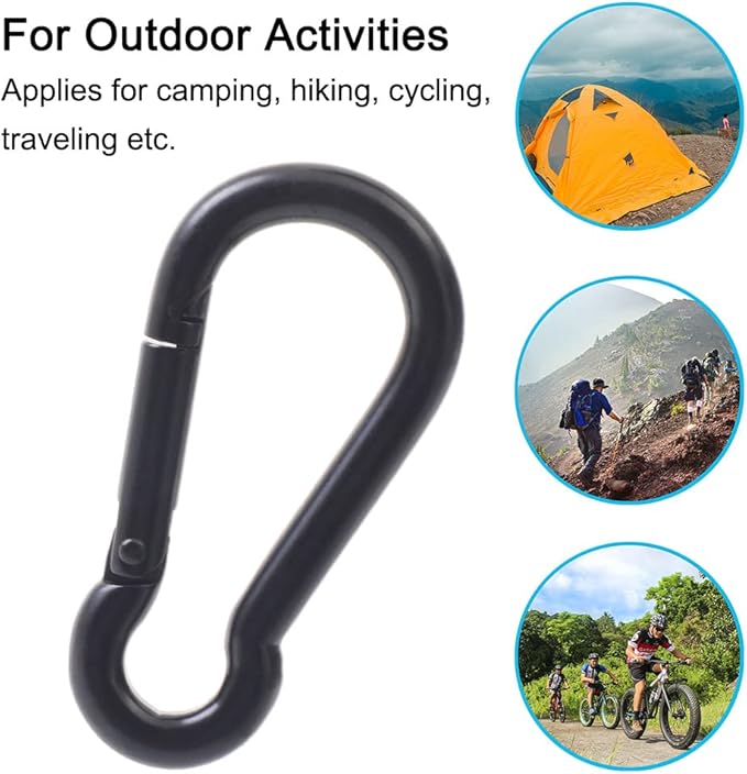 PROND Carabiner Clip, Heavy Duty Carabiner Clips, 316 Stainless Steel Carabiner Hooks, Multi-Purpose Spring Snap Hook