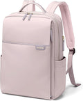 Laptop Backpack for Women, Work Business Traval Computer Backpacks with Laptop Compartment Waterproof Casual Daypack for Travel College,16Inch,Pinkish Grey
