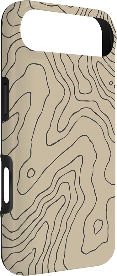 Coyote Country Guide Lines Topographical Contour Map Case for iPhone Air