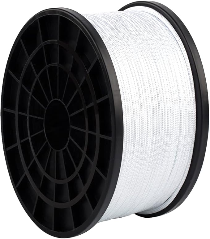 HERCULES Type III Paracord 550 Paracord Rope Parachute Cord, 50' White for Survival Rope, Survival Cord