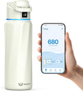 BOOST Smart Water Bottle with Reminder & Tracker, Double Wall Vacuum Insulated Bottles Stainless Steel, 32oz BPA-Free Wide Mouth for School, Gym, Office, Ideal for Mother's Day