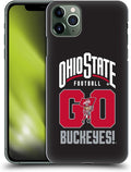Head Case Designs Officially Licensed Ohio State University Go Buckeyes Football Graphics Hard Back Case Compatible with Apple iPhone 11 Pro Max