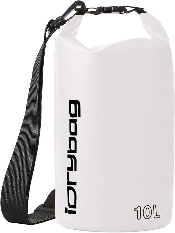 IDRYBAG Dry Bag for Kayaking Waterproof 2L/5L/10L/15L/20L, Small Dry Sack Waterproof Bag for Boating