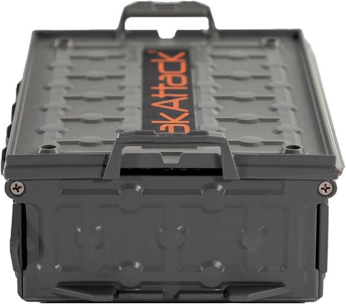 YakAttack TracPak Stackable Storage Box – Battleship Grey | Kayak Fishing Gear Storage | Fits GearTrac & MightyMount | Kayak Accessories for Fishing Tackle & Tools | Compact 1 lb Weight