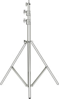 Neewer 118"/3m Stainless Steel Light Stand, Spring Cushioned Heavy Duty Photography Tripod Stand with 1/4” to 3/8” Universal Screw Adapter for Strobe, LED Video Light, Ring Light, Monolight, Softbox