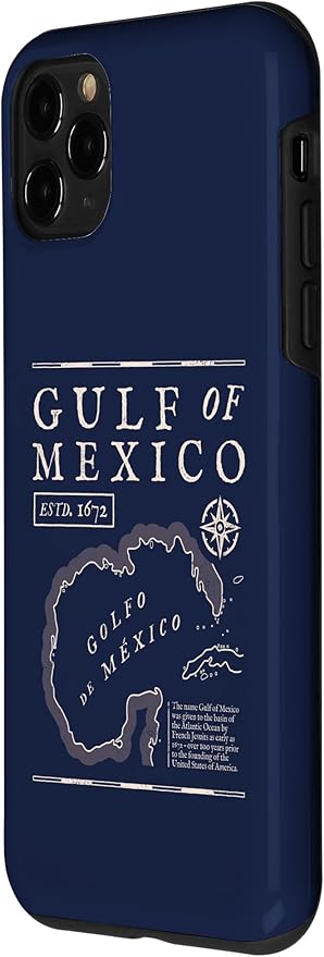 Gulf of Mexico 1672 Historic Map Case for iPhone 11 Pro