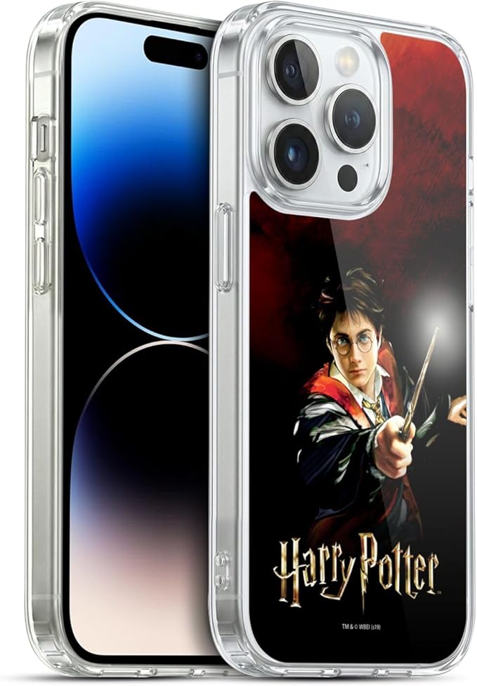 Head Case Designs Officially Licensed Harry Potter Harry Portrait Prisoner of Azkaban II Gel Case [Military Grade Protection] Compatible with Apple iPhone 14 Pro and Compatible with MagSafe