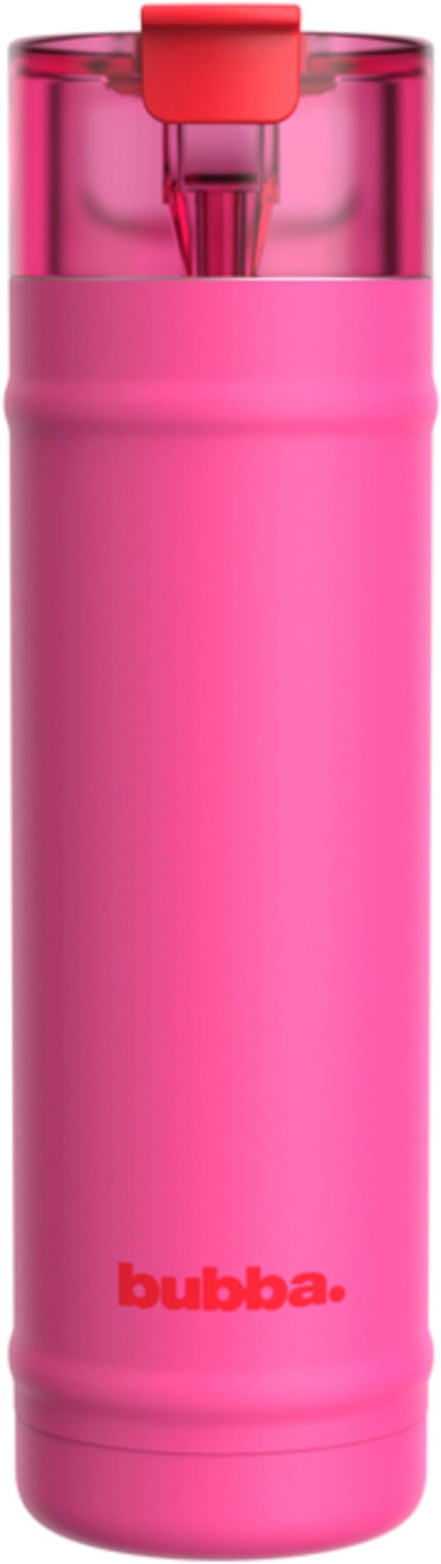 bubba 24 oz Dualsip Insulated Stainless Steel Water Bottle with Straw - Reusable, Leakproof, Lightweight, Dishwasher Safe, Lead-Free and BPA-Free, Flora Aura