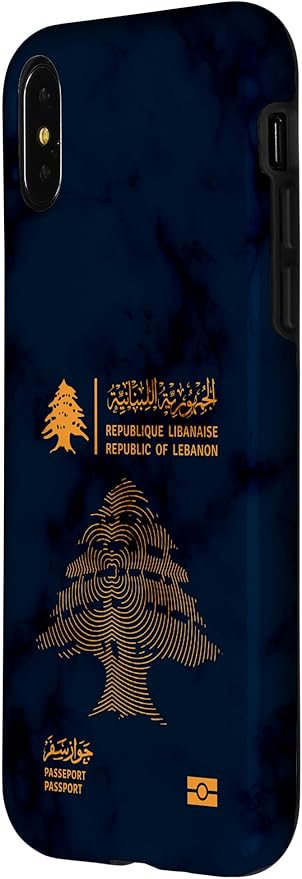 Lebanon,Lebanon Passport,Lebanon Flag,Lebanon map. Case for iPhone X/XS