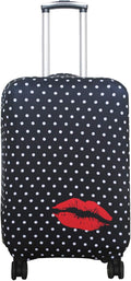 Explore Land Travel Luggage Cover Suitcase Protector Fits 31-32 Inch Case (Polkadot, XL)
