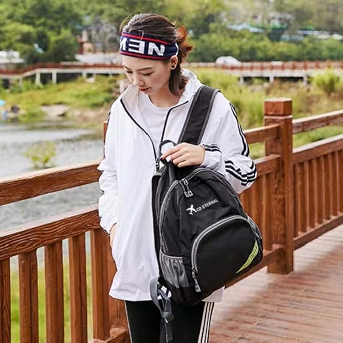 Geboldil Men's and women's waterproof backpack traveling backpack blue