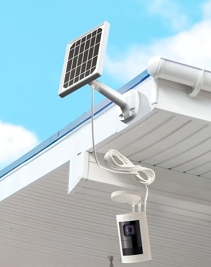 Solar Panel for Ring Camera, Camera Solar Panel Charger Compatible with Ring Stick Up Cam Battery & Spotlight Cam Battery/Plus/Pro,Waterproof, Fast Charging