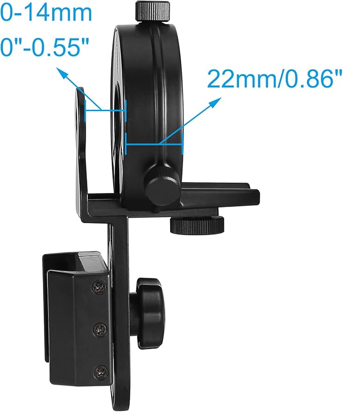 CELTICBIRD - Upgrade Smartphone Scope Adapter Spotting Scope Phone Adapter - Precision Metal Telescope Phone Mount for Spotting Scopes, Binoculars, Monocular, Telescope, Microscope