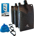 BellFlask - 15 oz. Plastic Flask, Patented, Flexible, Metal-Free, Reusuable, BPA-Free with Carabiner Clip and Filling Funnel