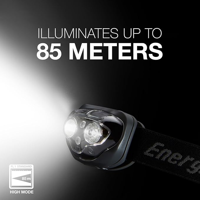 Energizer PRO-360 LED Headlamp, IPX4 Water Resistant Headlamps, High-Performance Head Light for Outdoors, Camping, Running, Storm, Survival LED Light for Emergencies (Batteries Included) (Pack of 2)
