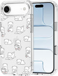 MOSNOVO for iPhone Air Case, Shockproof Military-Grade Protection 6.6ft Drop Tested, Camera Control, Clear Phone Case for iPhone 17 Air, Cozy Bear Days Design