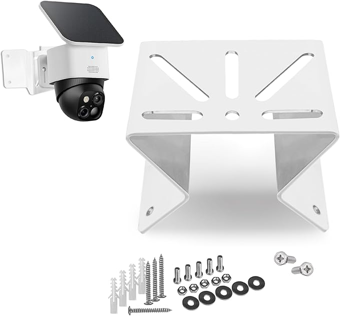 WiTi Metal Corner Mount for eufy soloCam s340, to Achieve a Wider View Range 270° on Both Sides of Exterior Wall Corner, Bracket for PTZ Camera Spray Coated Antirust for Outdoor and Indoor
