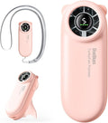 Diveblues Handheld Portable Turbo Fan, 4000mAh USB Rechargeable Pocket Fan, Up to 16 Hours, Hand Fan with 5 Speeds Powerful Cooling for Travel/Summer/Outdoor/Lash/Purse