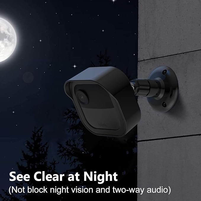 3 Pack Wall Mount for Blink Outdoor 4 (4th Gen) and Outdoor (3rd Gen), Weatherproof Protective Housing and 360 Degree Adjustable Mounting Bracket with Blink Sync Module 2 Mount (Black)