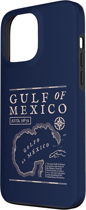 Gulf of Mexico 1672 Historic Map Case for iPhone 13 Pro Max