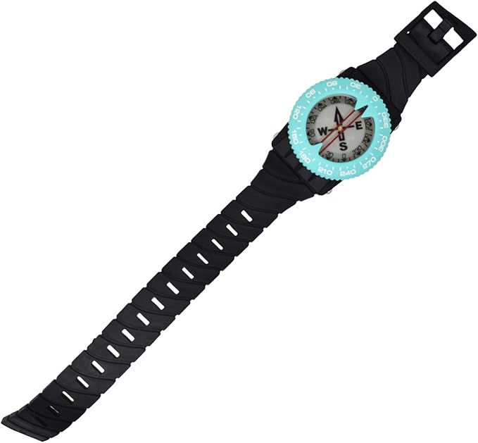Scuba Choice Diving Compass (Wrist/Bungee Mount) – Easy-to-Read Underwater Navigation Tool for Scuba Diving, Durable Design with Rotating Bezel, Reliable Directional Aid for Deep Dive Adventures