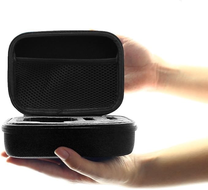 Small Carrying Case Compatible with Gopro Hero 13 12 11 9 8/AKASO EK7000 Brave 4 Brave 7/DJI Osmo Action 5 Pro/ODDV/APEXCAM/Pro Xtreme Action Camera, EVA Storage Bag