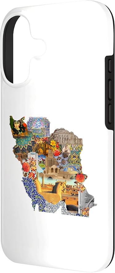 Map of Persian Empire, Iran Map Case for iPhone 17