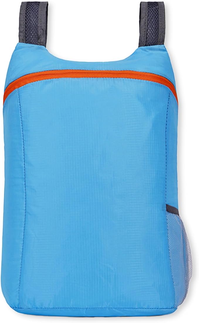 Lightweight and Thin Foldable Backpack, Climbing Bag, Hiking Daypack,20L Waterproof Travel Packable Rucksack (Blue)