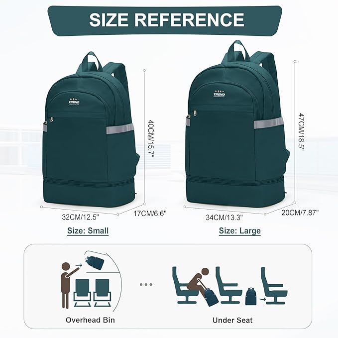 coofay Gym Backpack For Women Men Dance Sports Backpack With Shoe Compartment Waterproof Travel Backpacks Gym Bag Peacock Blue