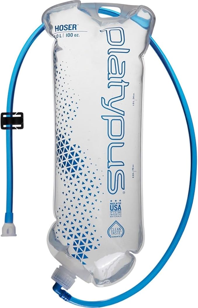 Platypus Hoser Hands-Free Hydration System Water Reservoir, 3-Liter, with Fast Flow Valve, one color