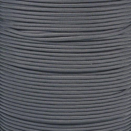 Paracord Planet | Type II Commercial Grade 425 Paracord – 425 LB Tensile Strength W/ 3mm Diameter (Charcoal Gray, 100 FT)