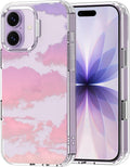 MOSNOVO for iPhone 17 Case, Shockproof Military-Grade Protection 6.6ft Drop Tested, Camera Control, Clear Phone Case for iPhone 17, Sunset Glow Design