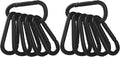 Booms Fishing CC2 Carabiner Clip, 2.3" Small Carabiner Keychain, Multi-use Aluminium D Ring Caribeener Clips