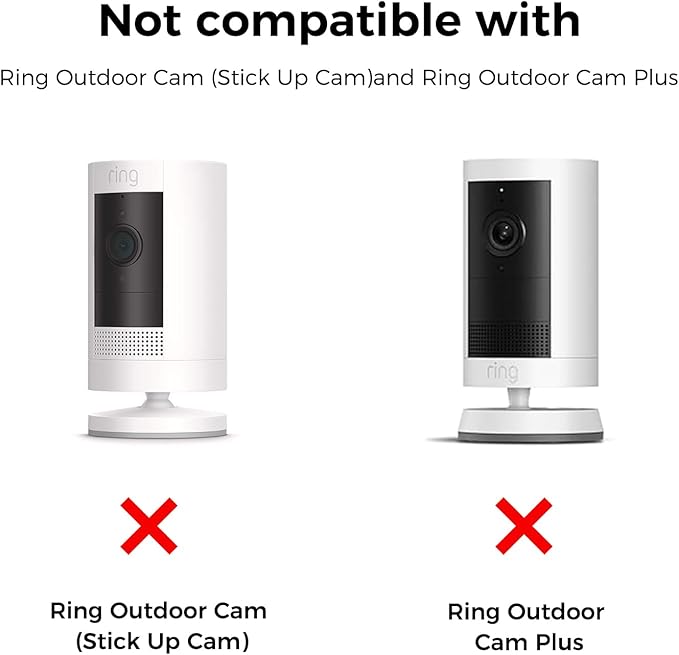 3 Pack Ring Indoor Camera No Drill No Screws Wall Mount Bracket Compatible with Ring Indoor Cam Plus/Blink Mini2K+/Mini 2/Blink Outdoor 4 Camera Adhesive Wall Mount