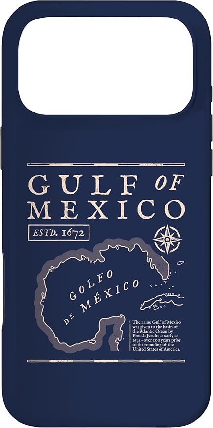Gulf of Mexico 1672 Historic Map Case for iPhone 17 Pro Max