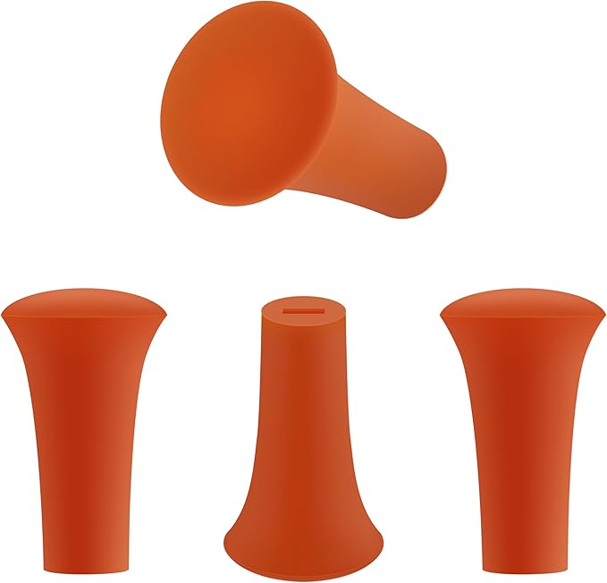 Rubber Cap for X-Grip Mount Holder Compatible with RAM Bicycle Motorcycle Phone Holder Stand - Non-Slip Phone Mount Bracket Cap Replacement for X-Grip Rubber Cap RAP-UN-CAP-4U (4PCS Orange)