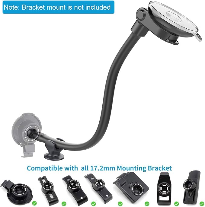 APPS2Car for Garmin GPS Car Mount, Windshield Dashboard Suction Cup GPS Mount for Car, Replacement Holder for Garmin Dezl Drive Zumo DriveSmart RV Nuvi Driveassist StreetPilot DriveLuxe