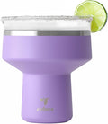 REDUCE Saltini 16 oz Cocktail Tumbler - Insulated Margarita Tumbler with Lid - Keeps Drinks Cold for 10 Hours - 360 Sippable Martini Glass Alternative - Shatterproof, Perfect for Parties-Purple Punch