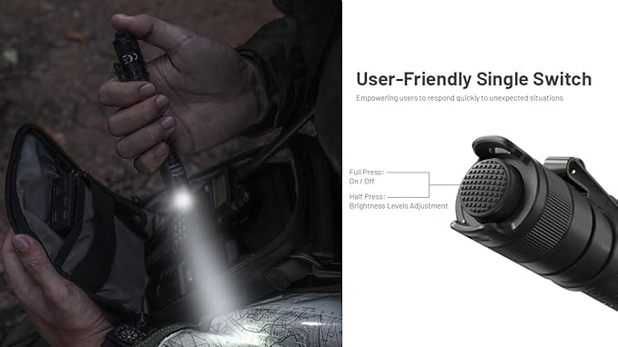 Nitecore MT2A Pro EDC Flashlight, 1000 Lumens, 279 Yard Beam, USB-C Rechargeable, Dual Power with AA Compatibility, Compact Waterproof Slim Penlight, Including NitecoreS Sticker