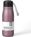 Mini Water Bottle, Dusgut 12 oz Water Bottle Reusable,Vacuum Insulated, Stainless Steel,Wide Mouth Portable Lid, Light Pink