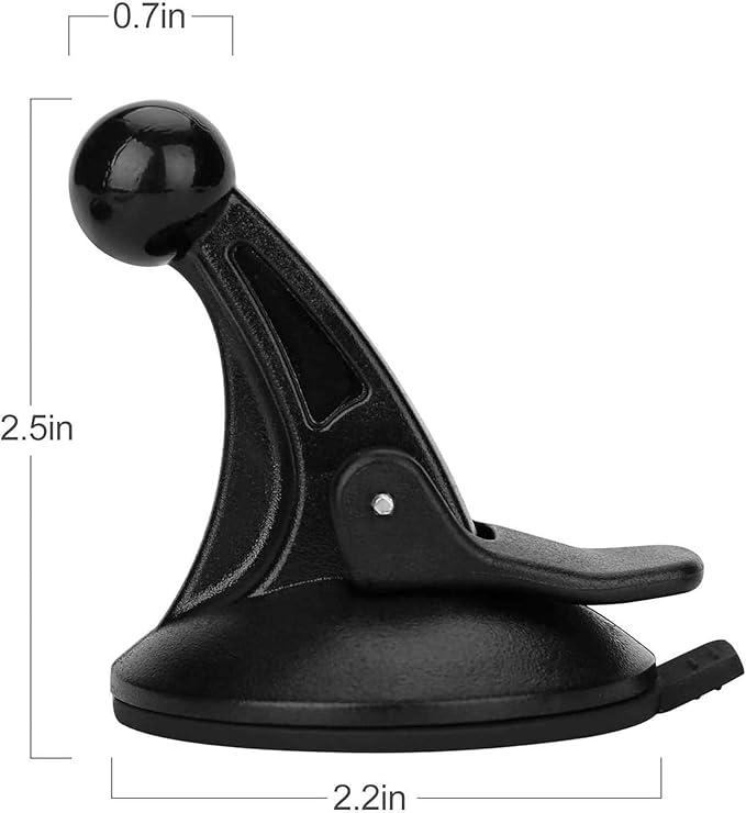 GPS Windshield Mount Holder for Nuvi Drive Drivesmart Series with 17mm Swivel Ball Mounting Pattern, Suction Cup Mount（2pcs）