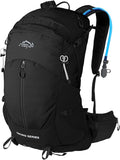 IX INOXTO Hiking Backpack, Camping Backpack, 30L Waterproof Hiking Daypack with 3L Water Bladder and Rain Cover (black)