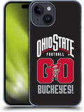 Head Case Designs Officially Licensed Ohio State University Go Buckeyes Football Graphics Hard Back Case Compatible with Apple iPhone 15