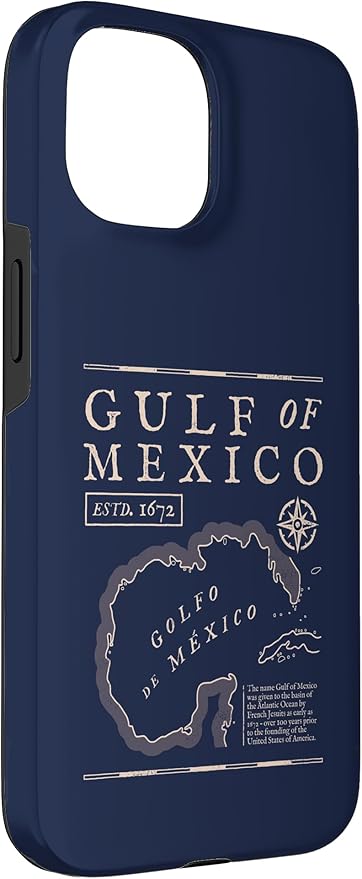 Gulf of Mexico 1672 Historic Map Case for iPhone 15